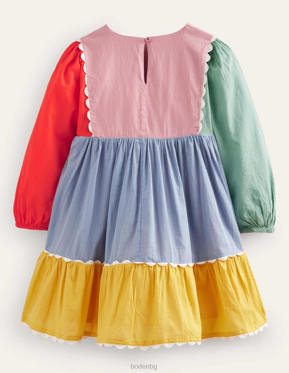 облекло Boden рокля с миди на нива мулти момичета LL68749