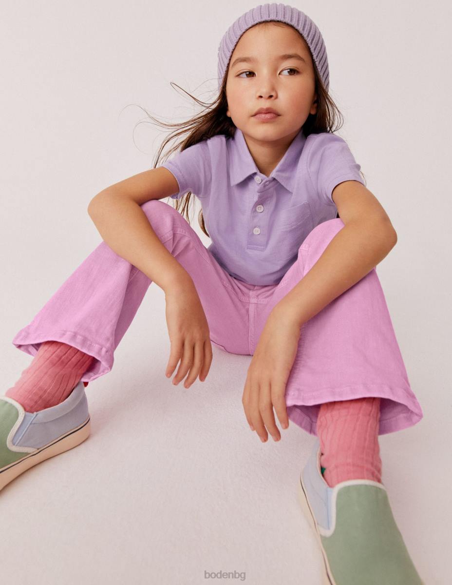 облекло Boden дънки с пламък люляково розово момичета LL683021