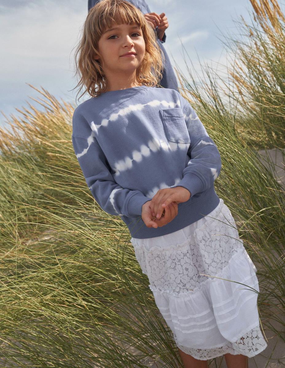 облекло Boden пушена миди пола на нива бяло момичета LL682643