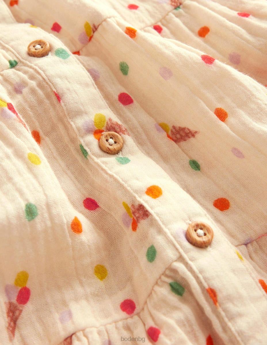 облекло Boden миди пола от двоен плат сладоледи от ванилова шушулка момичета LL682650