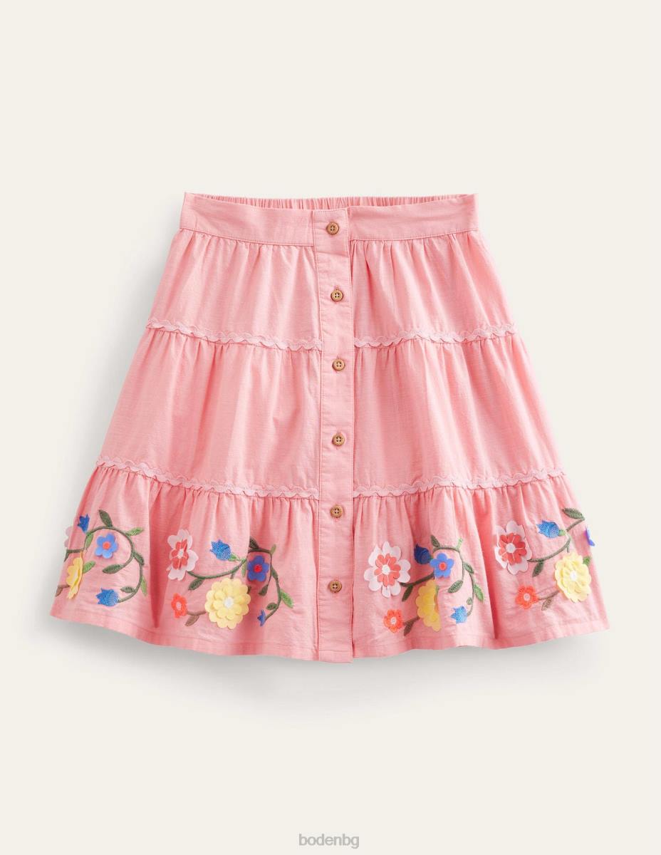 облекло Boden миди пола с бродиран подгъв рачешка ябълка момичета LL682666