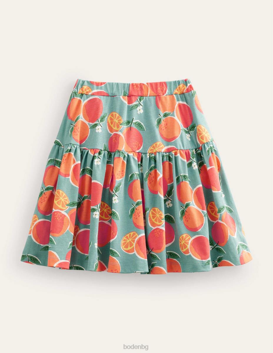 облекло Boden пола от трико аква сини портокали момичета LL682760