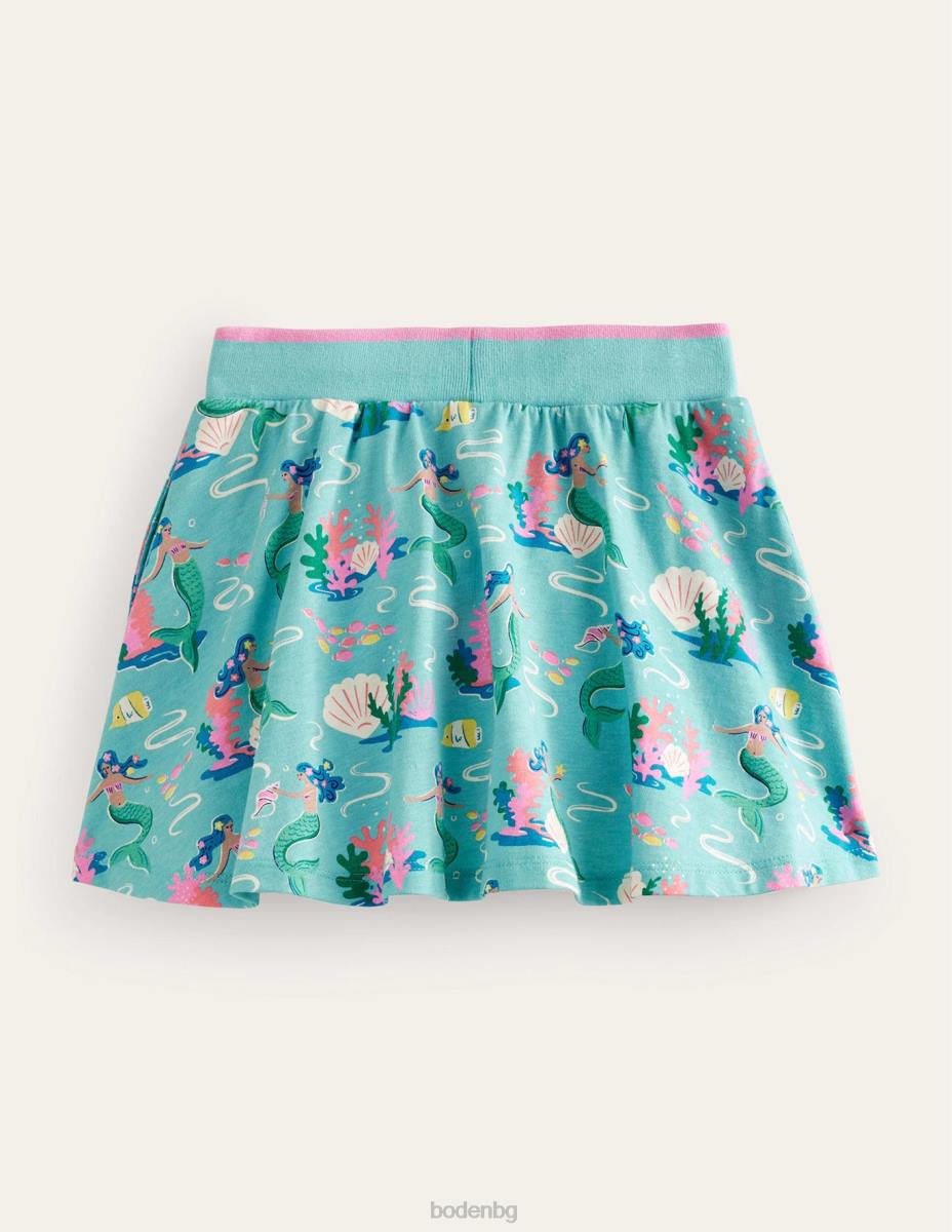 облекло Boden потник от трико аква морски сини русалки момичета LL68777