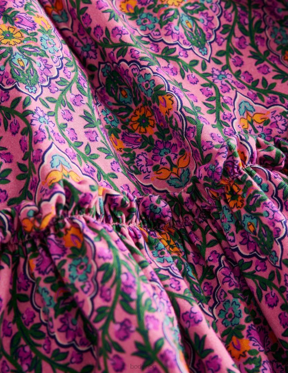 облекло Boden макси пола от трико с щампа азалия дървена лоза момичета LL68783