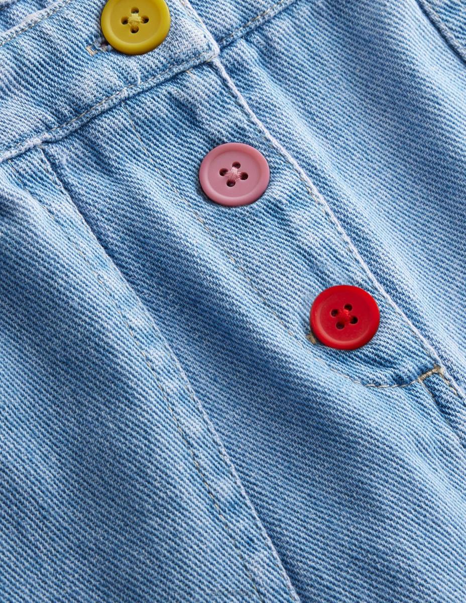 облекло Boden мини пола с а-силует лек деним пране момичета LL68785