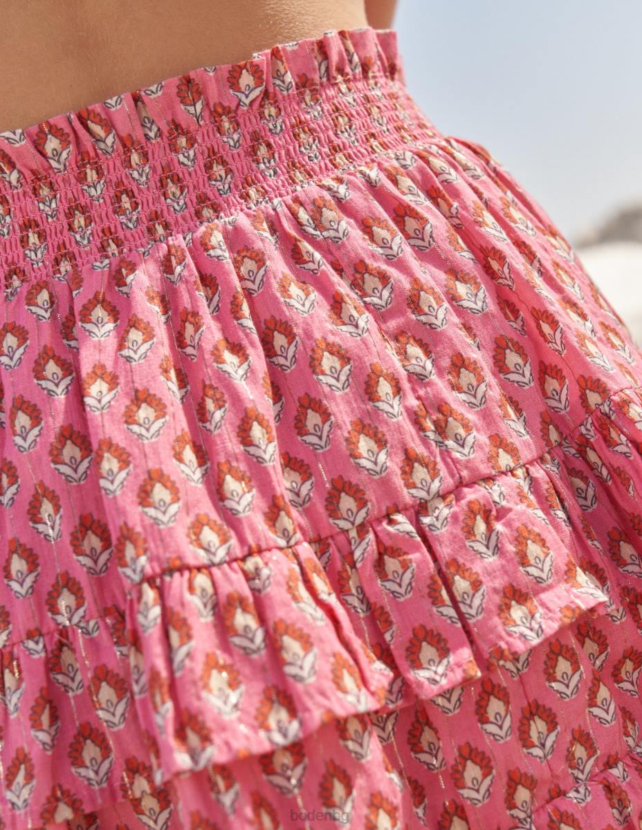 облекло Boden мини шорти с волани азалия дървен блок момичета LL68786