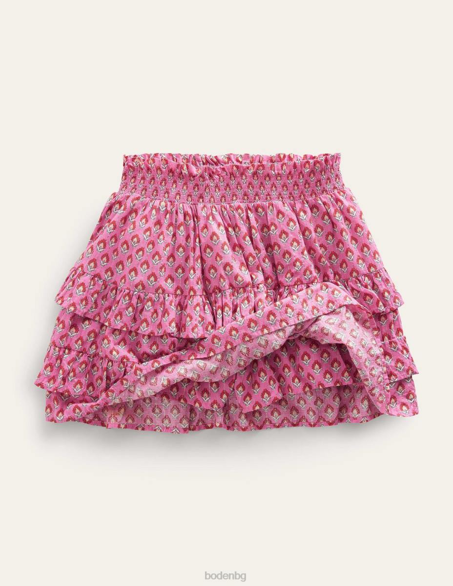 облекло Boden мини шорти с волани азалия дървен блок момичета LL68786