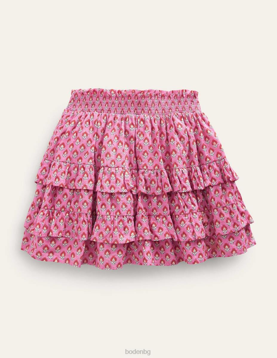 облекло Boden мини шорти с волани азалия дървен блок момичета LL68786