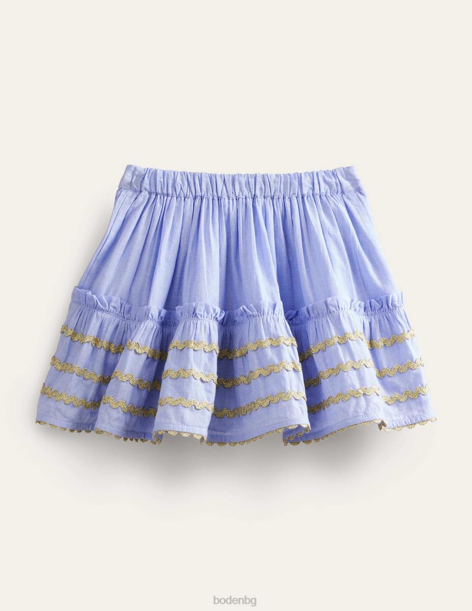 облекло Boden шев детайл ric rac пола край до край момичета LL68788