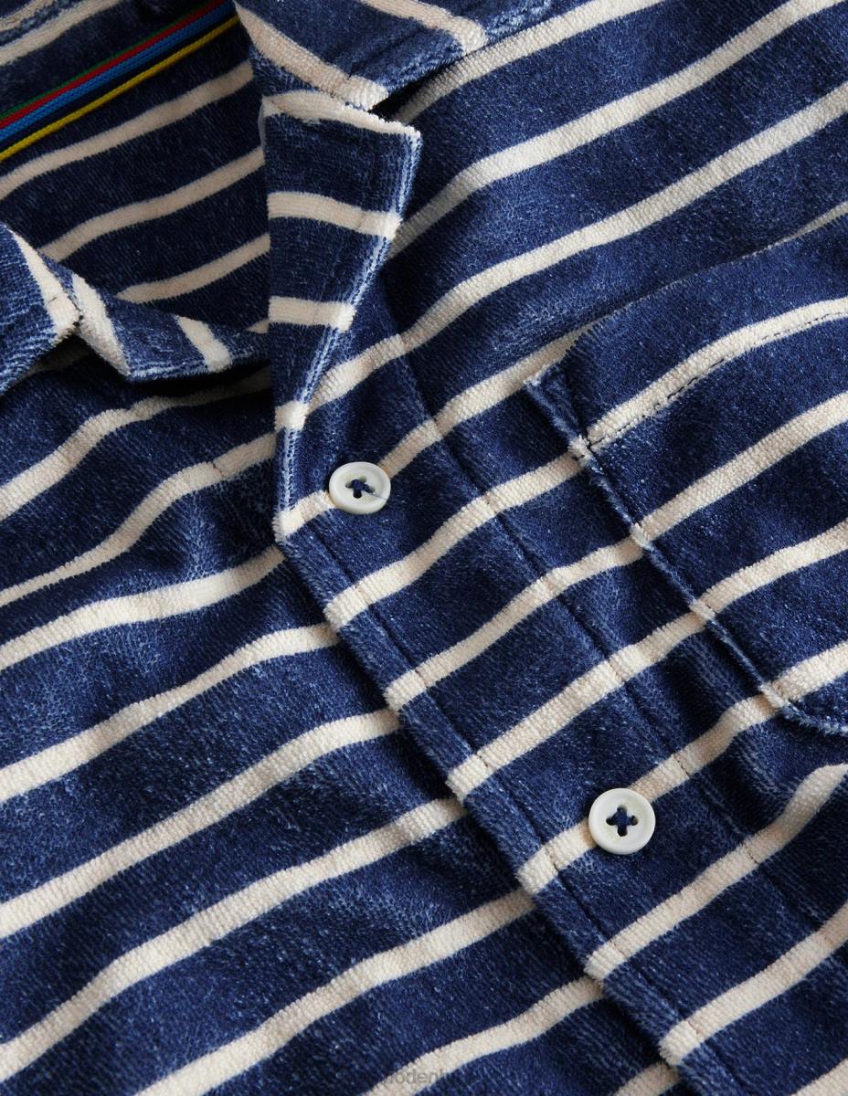 облекло Boden хавлиена риза колежанско морско/ванилова шушулка момичета LL683051