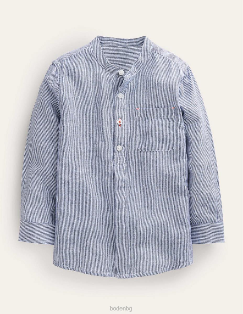облекло Boden шарена риза на дядо синьо тиктакане момичета LL683254