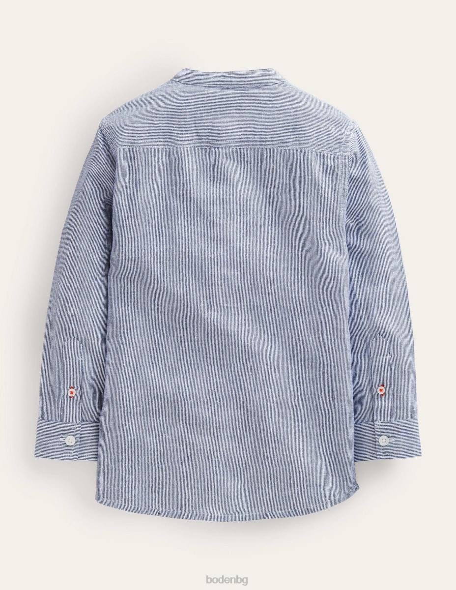 облекло Boden шарена риза на дядо синьо тиктакане момичета LL683254