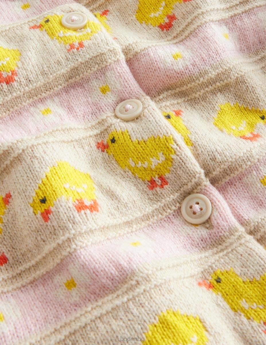 облекло Boden плетена жилетка Fair Isle екрю мергел мацки момичета LL683045