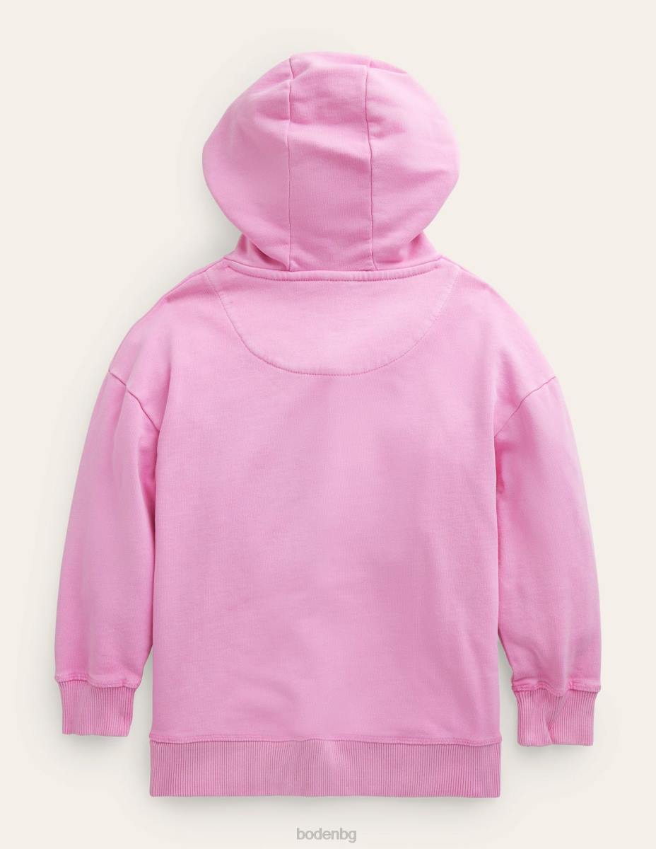 облекло Boden суичър за боядисване на дрехи люляк шифон момичета LL683036