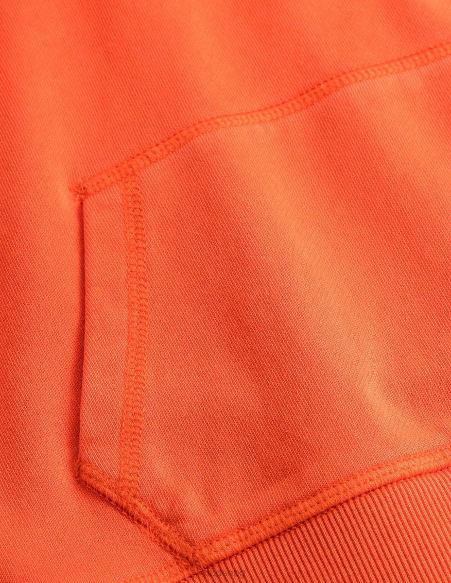 облекло Boden суичър за боядисване на дрехи мандарина портокал момичета LL683161