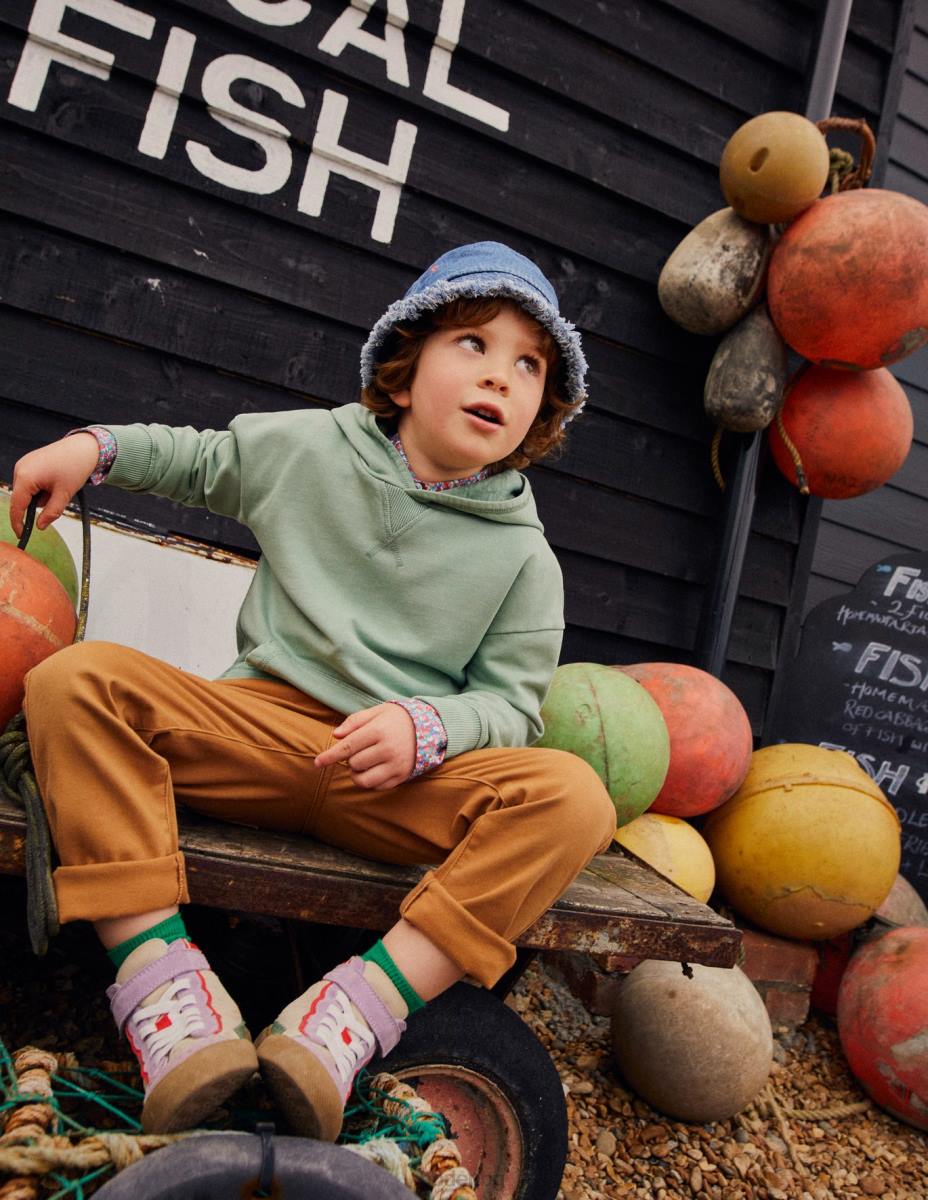 облекло Boden суичър за боядисване на дрехи опалово зелено момичета LL68805