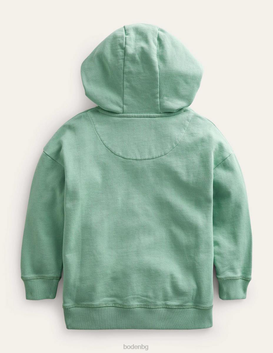 облекло Boden суичър за боядисване на дрехи опалово зелено момичета LL68805