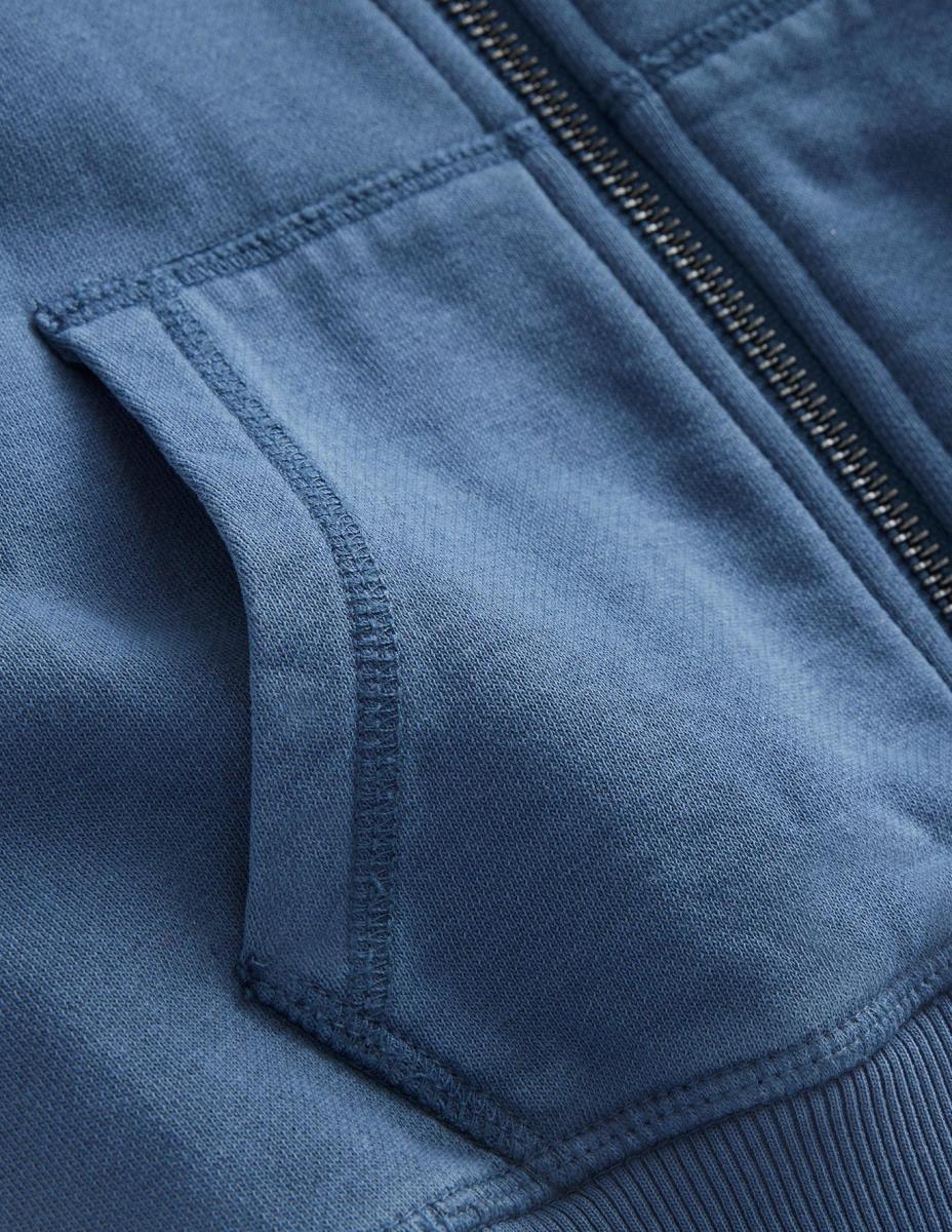 облекло Boden суичър с цип за боядисване на дрехи робот синьо момичета LL68806