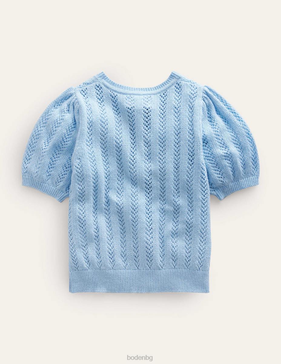 облекло Boden плодова жилетка на една кука brunnera blue момичета LL683217