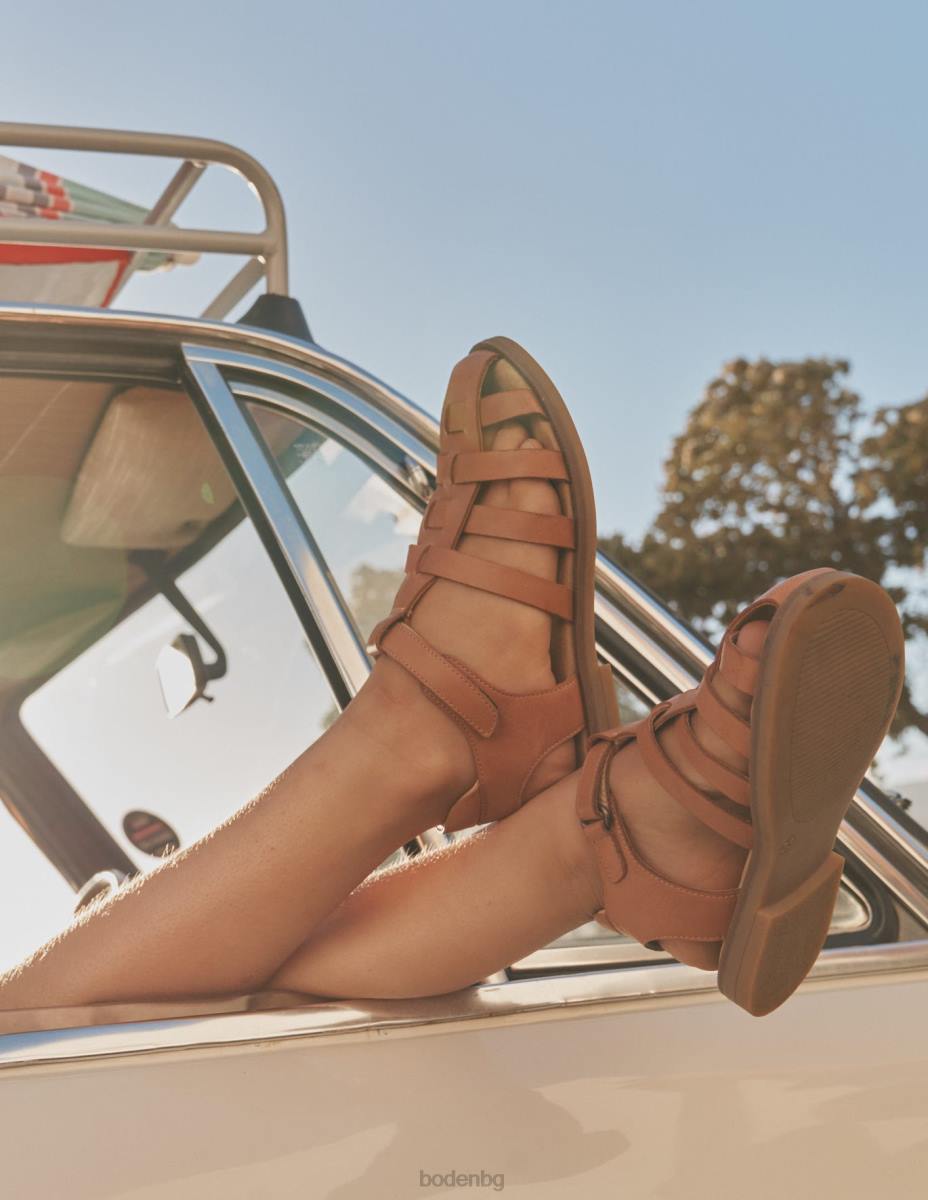 обувки Boden рибарски сандали тен момичета LL682696